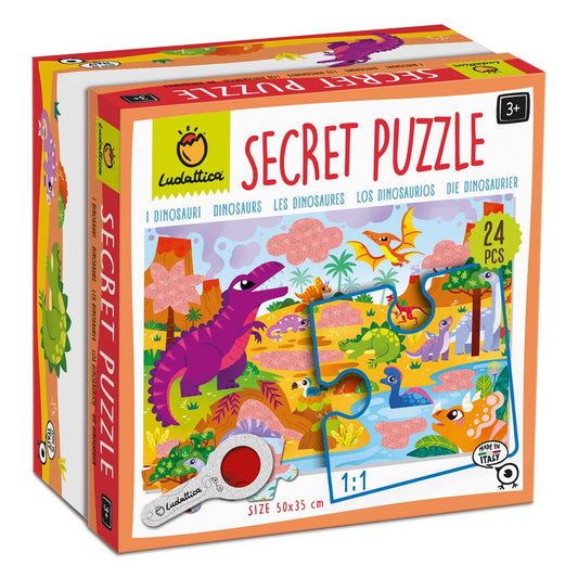 Secret Puzzle Les Dinosaures 24 pièces - Ludattica