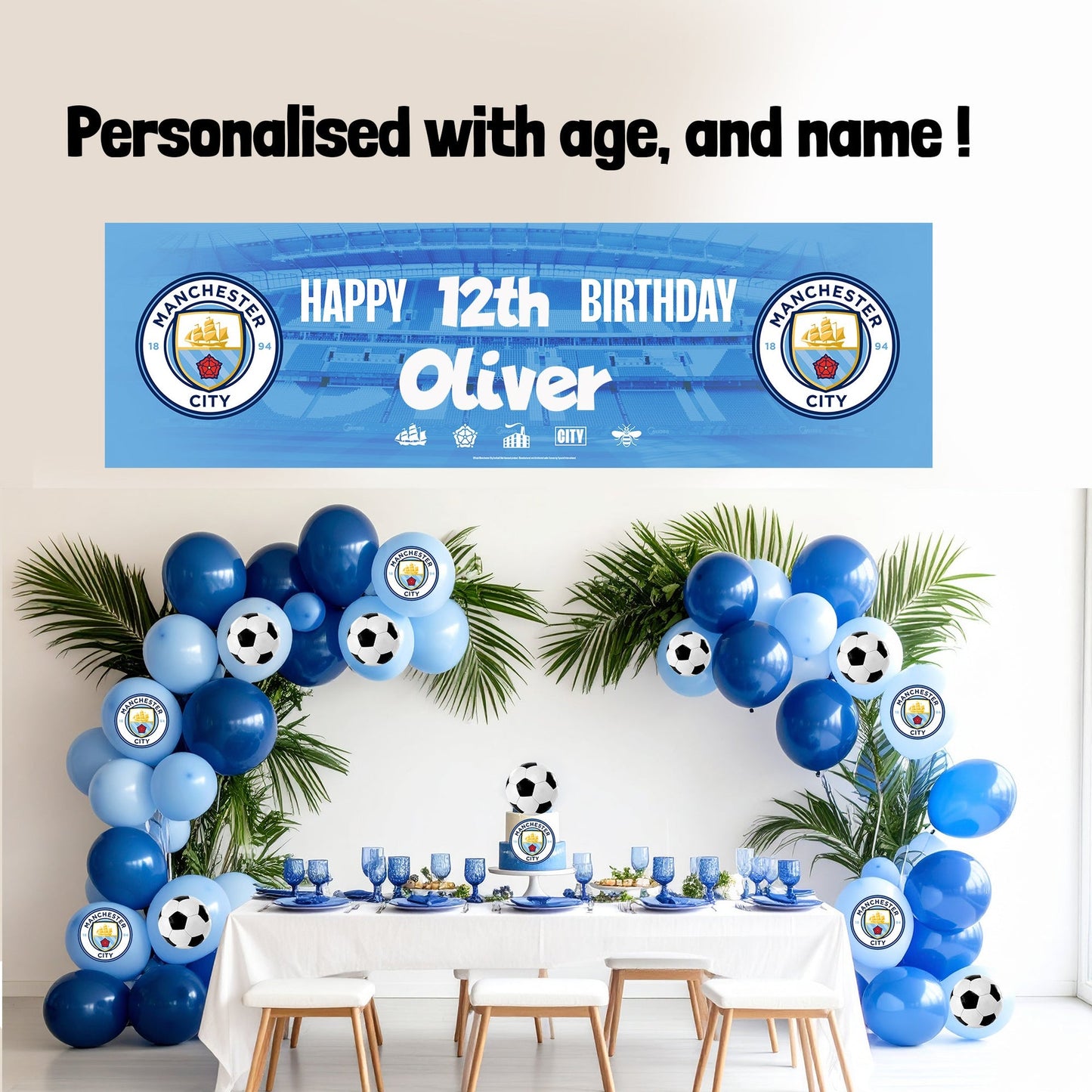 Bannière d’anniversaire – Manchester City