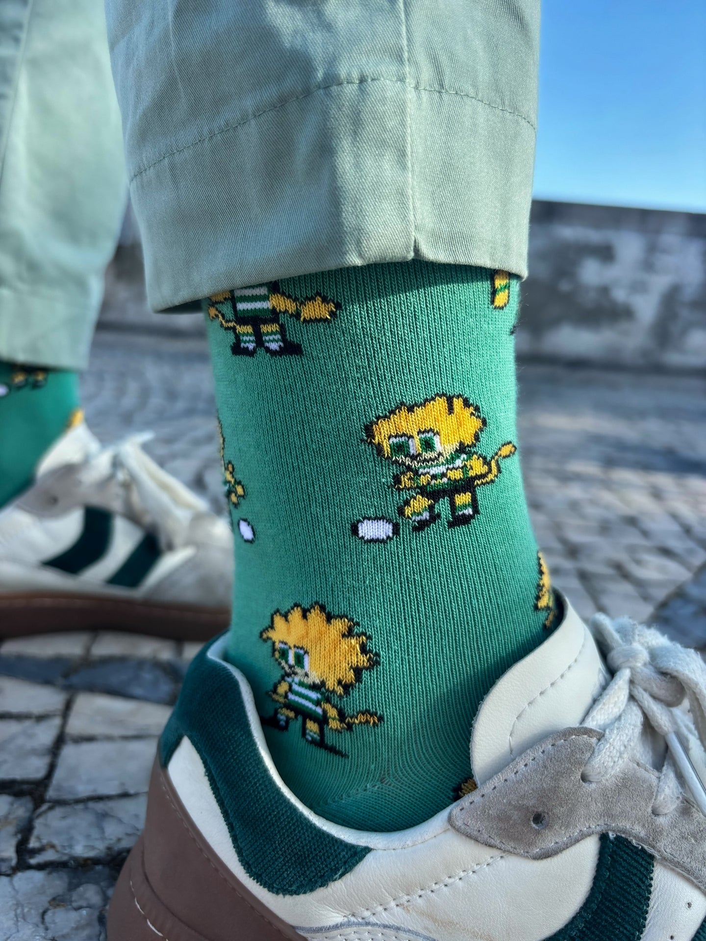 Chaussettes Enfant Sporting CP « Jubas » – Menthe - Chulé