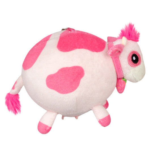 Peluche Micro Squishable – Vache Fraise