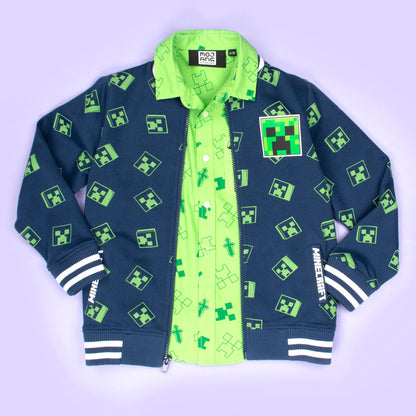 Minecraft Short Sleeve vert Shirt