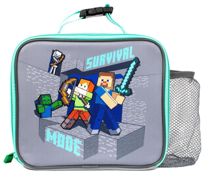 Minecraft Sac repas with Mesh Pocket – Steve & Alex