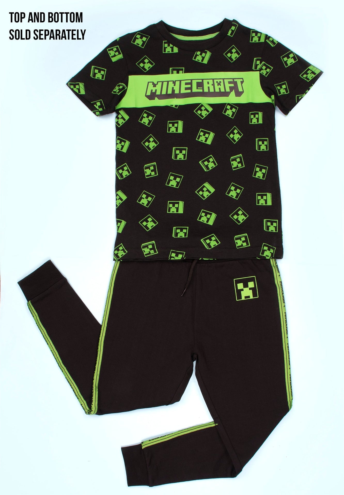 Minecraft Creeper T Shirt – noir