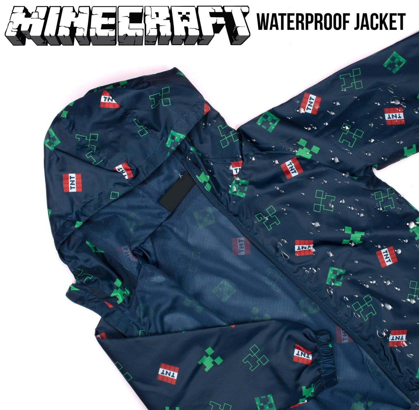 Veste imperméable Minecraft – Navy bleu Waterproof