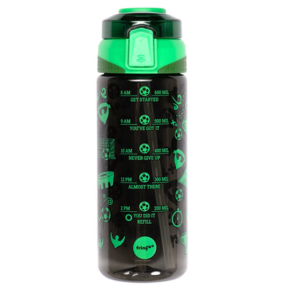 Straw Bottle – Neon football