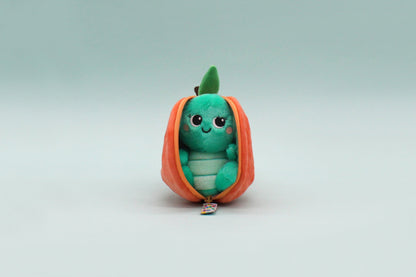 Peluche réversible Corvet la tortue/pêche – Flipetz – vue 3