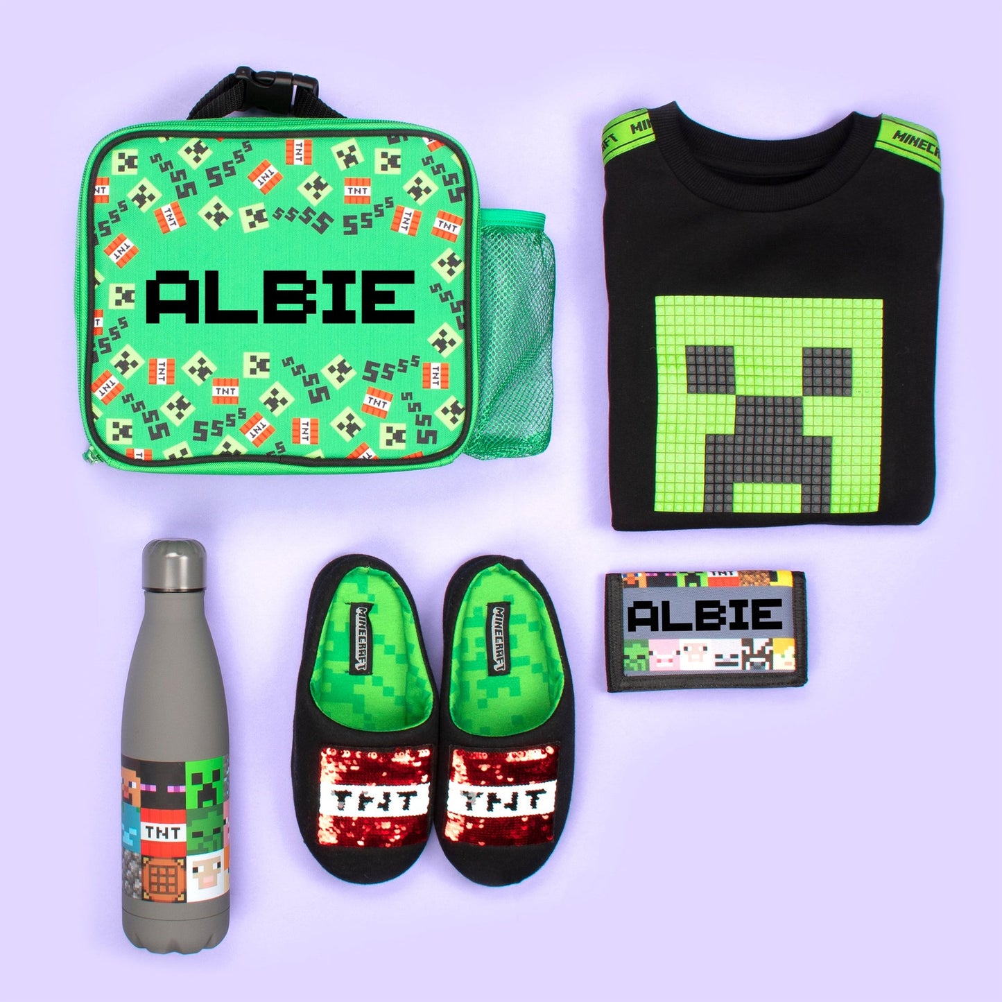 Minecraft Sac repas with Pocket – vert