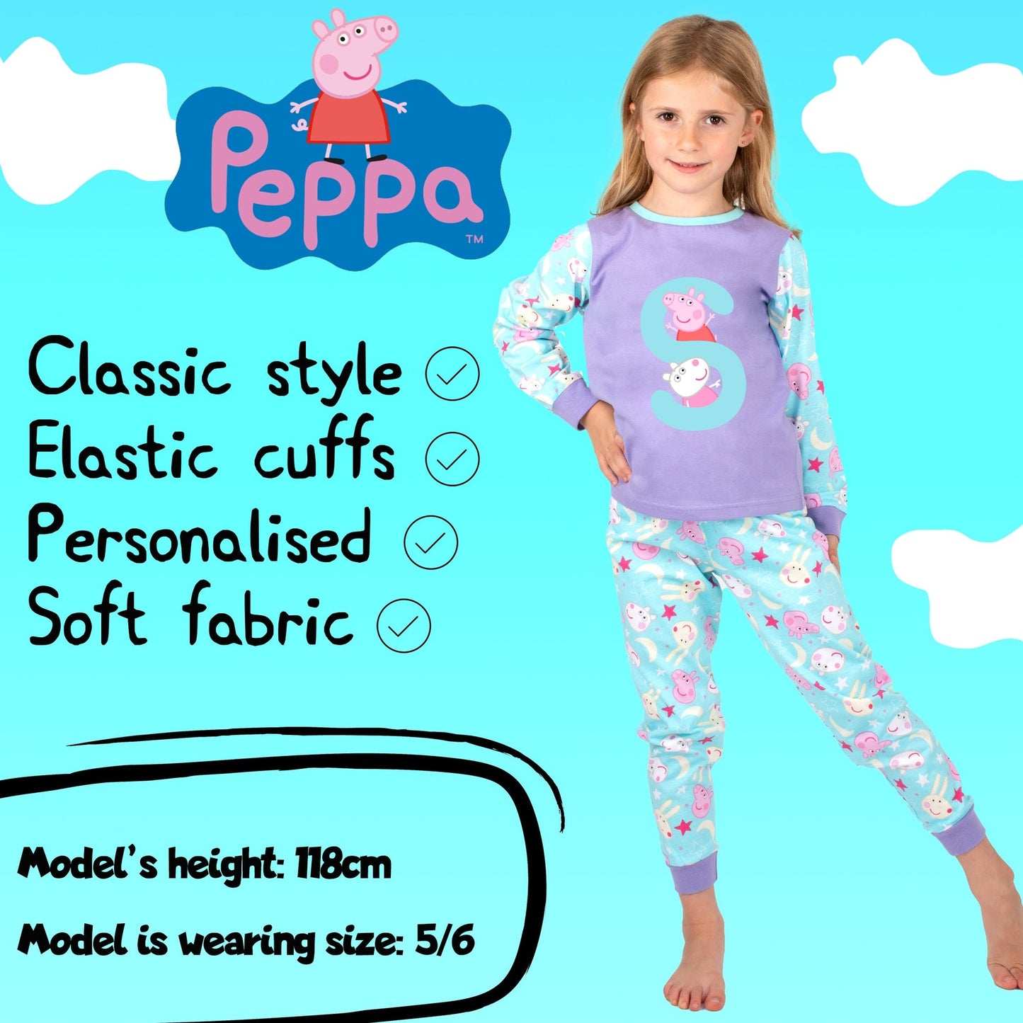 Pyjama – Peppa Pig Initial