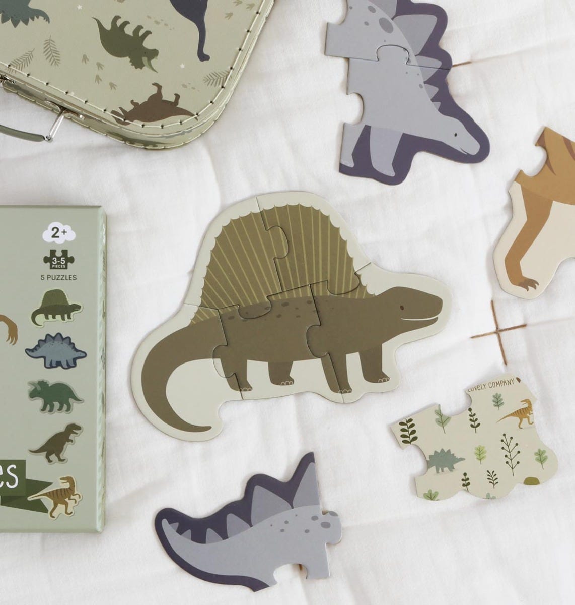 Puzzle - Dinosaures – vue 2 – A Little Lovely Company