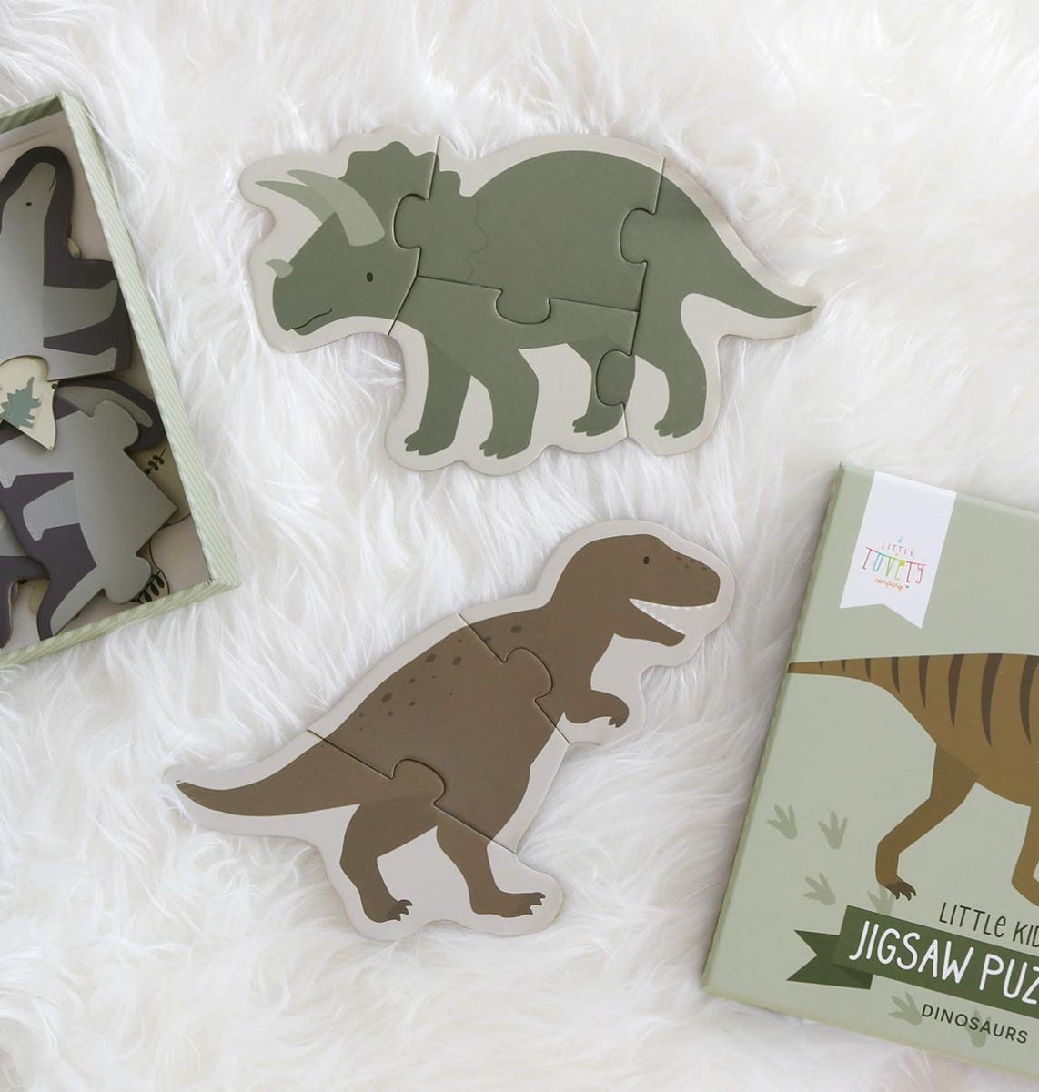 Puzzle - Dinosaures – vue 4 – A Little Lovely Company
