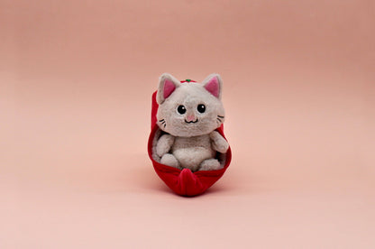 Peluche réversible Spicet le chat/piment – Flipetz – vue 11
