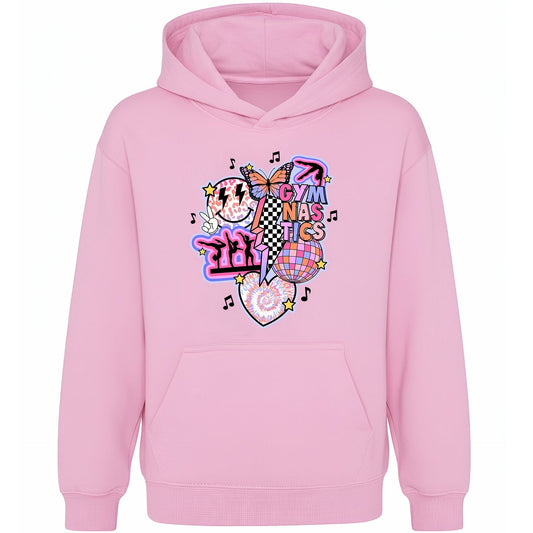 Kapuzenpullover Gymnastik – Fringoo Gymnastic for Cotton Rich Soft Hooded – Gymnastic Vibes-rosa