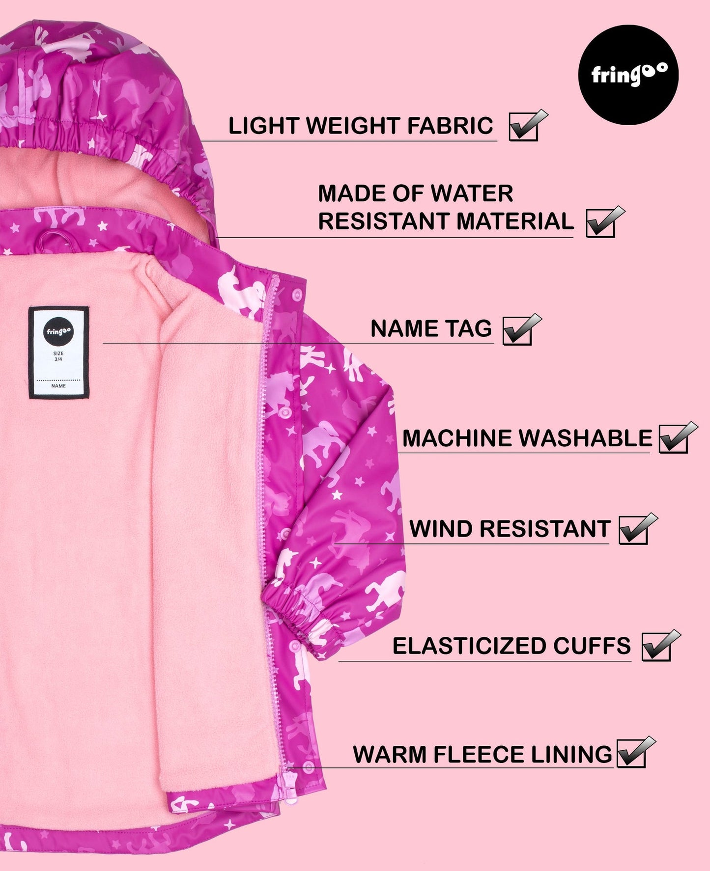 Imperméable – licorne Ombre