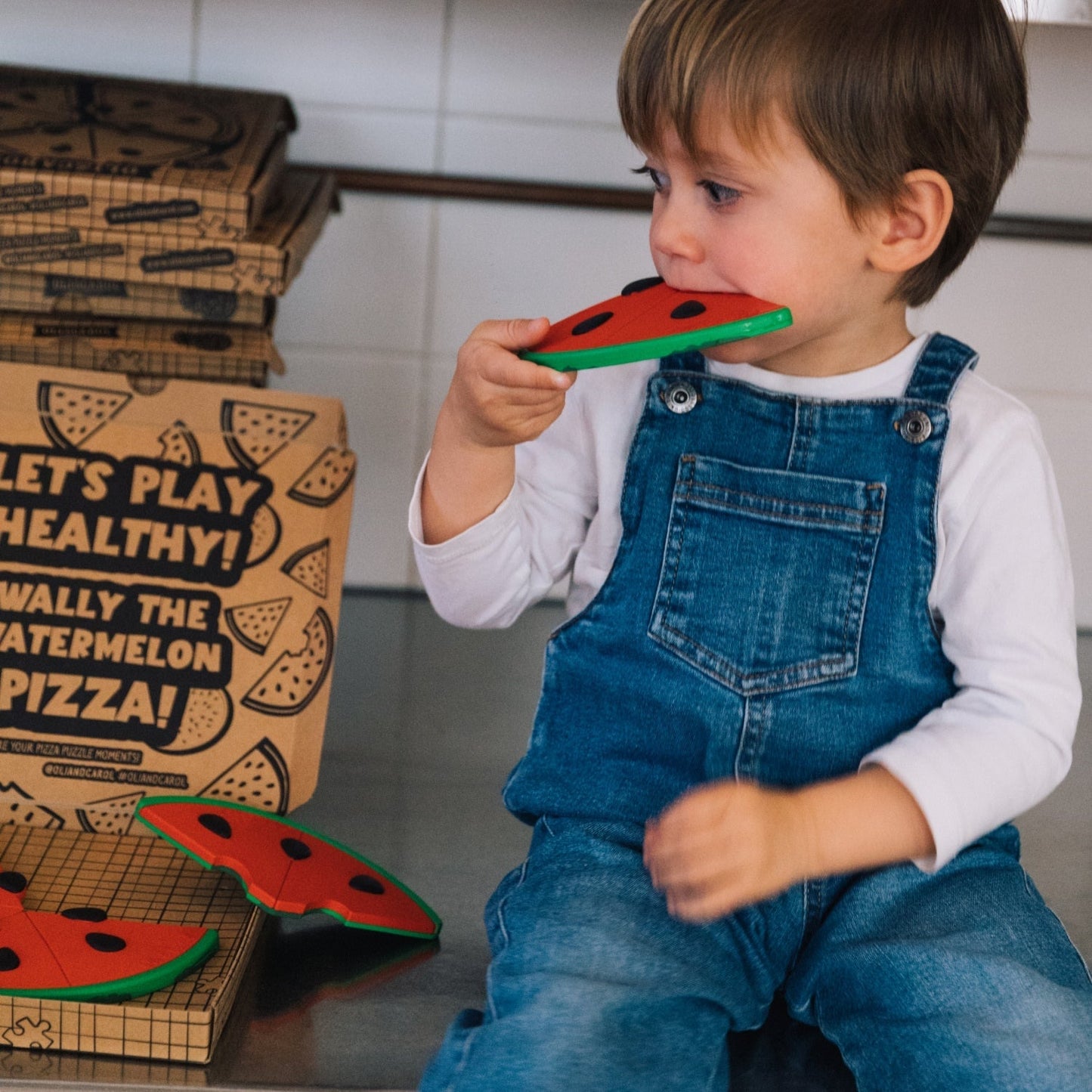 Wally la Pastèque Pizza – Puzzle bébé – vue produit 8