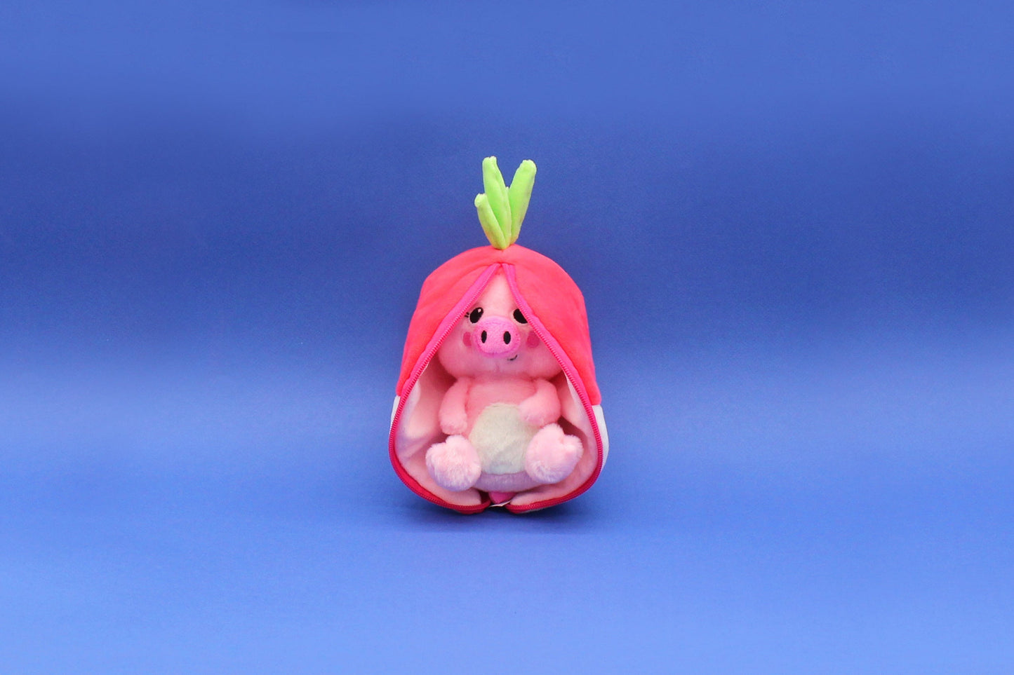 Peluche réversible Piglet le cochon/radis – Flipetz – vue 3
