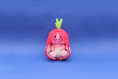 Peluche réversible Piglet le cochon/radis – Flipetz – vue 3