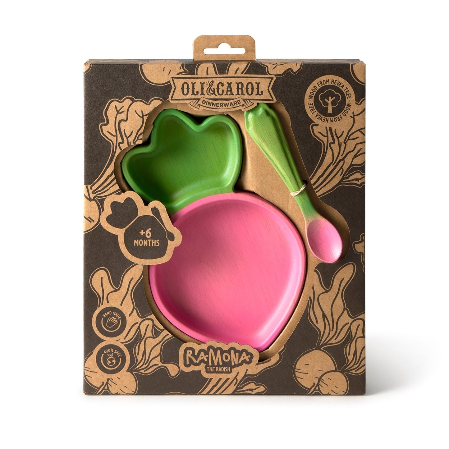 Ramona le Radis – Ensemble assiette et cuillère bébé – vue produit 7