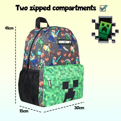 Grand scolaire enfant Sac à dos – Minecraft
