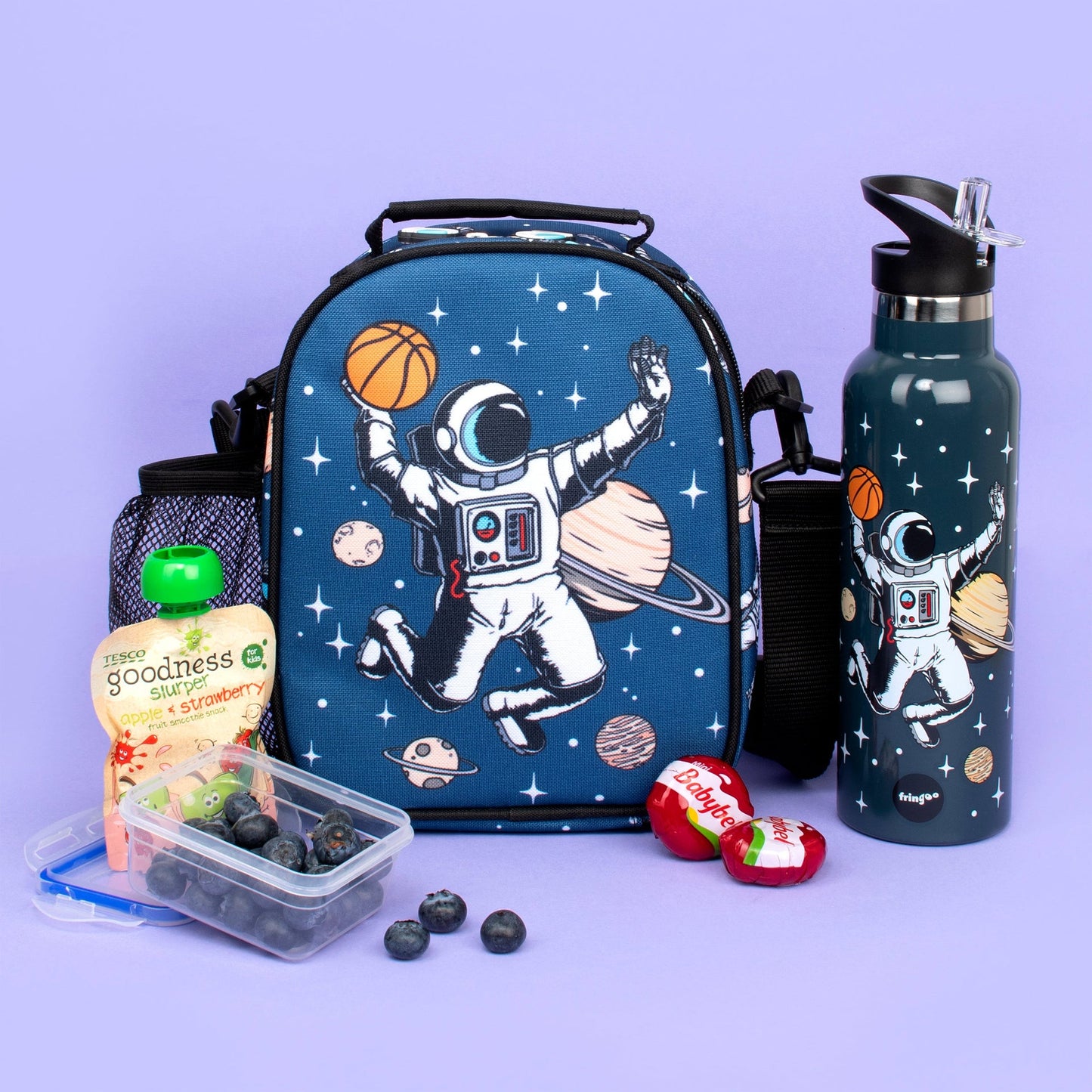 Gourde en acier inoxydable avec paille 600ml – Astronaut