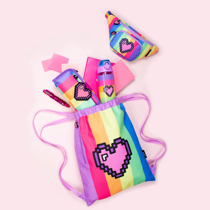 Pixel Heart scolaire Trousse scolaire for enfant