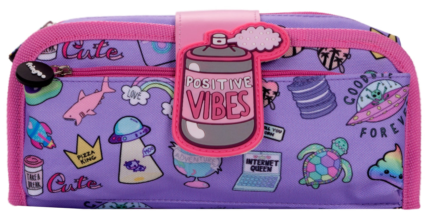Silicone Patch Positive Vibesl Trousse scolaire