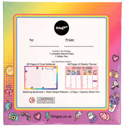 Journal secret pailleté – pailleté – licorne
