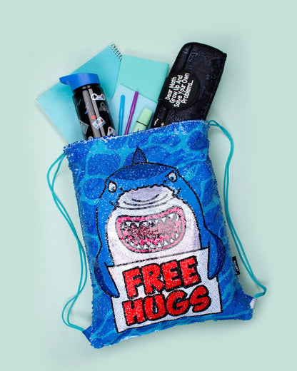 Sequin Drawstring Backpack – Shark's Hug