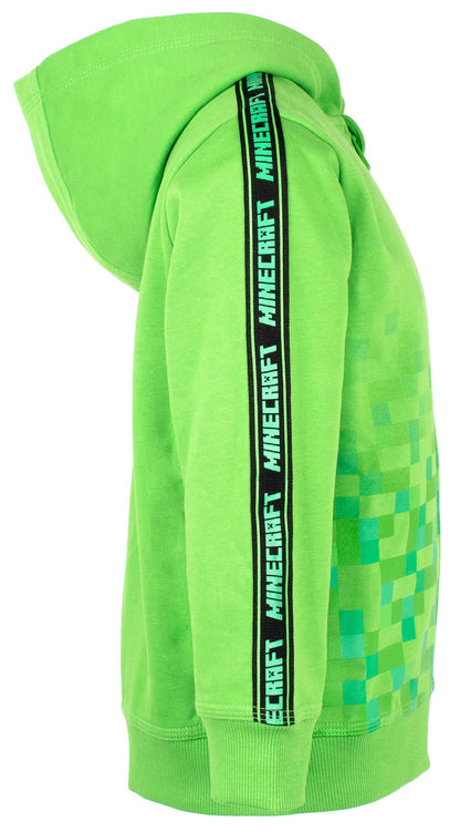 Minecraft Zipped Sweat à capuche – vert