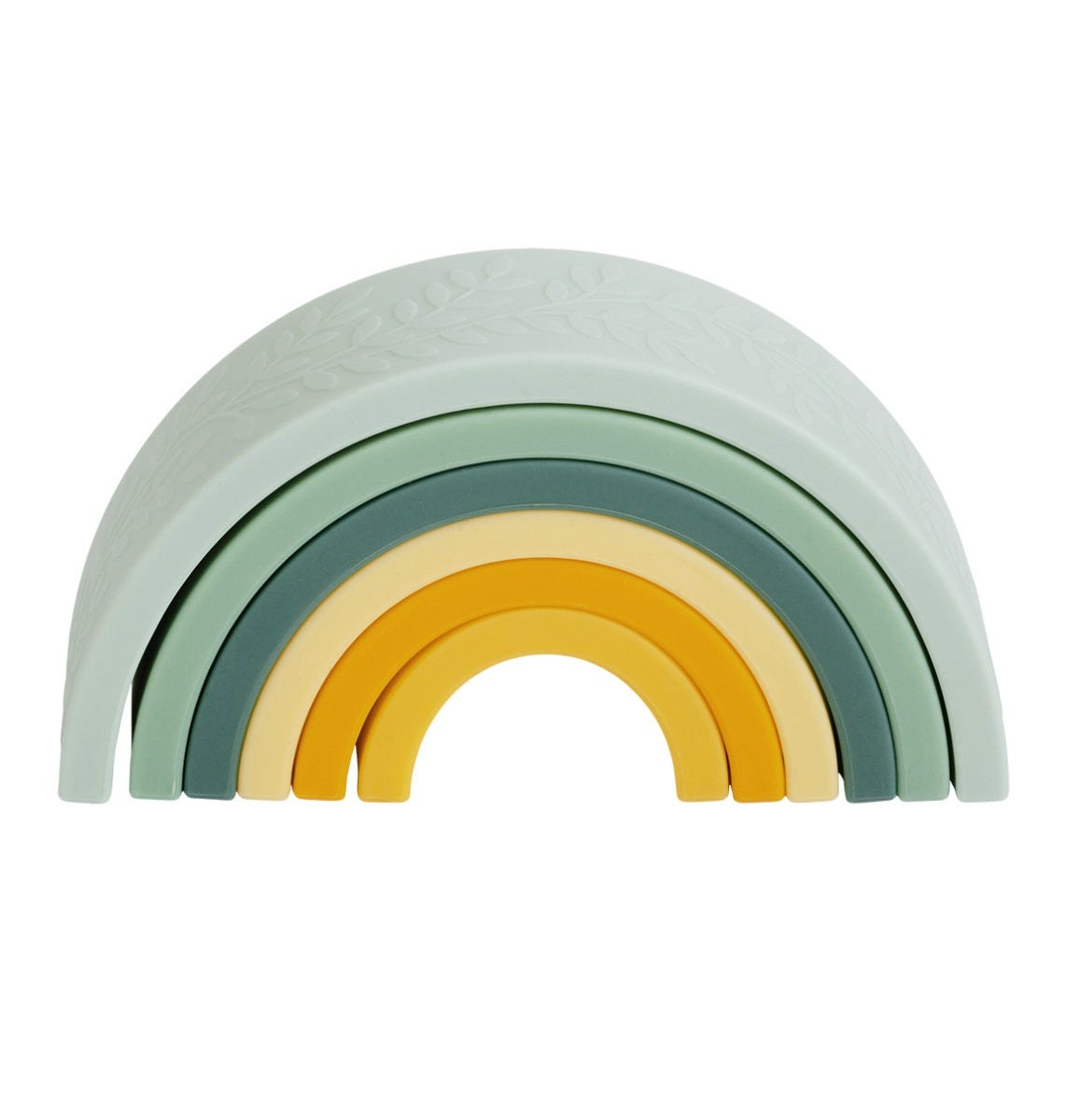 Arc-en-ciel à empiler en silicone - Sauge – A Little Lovely Company