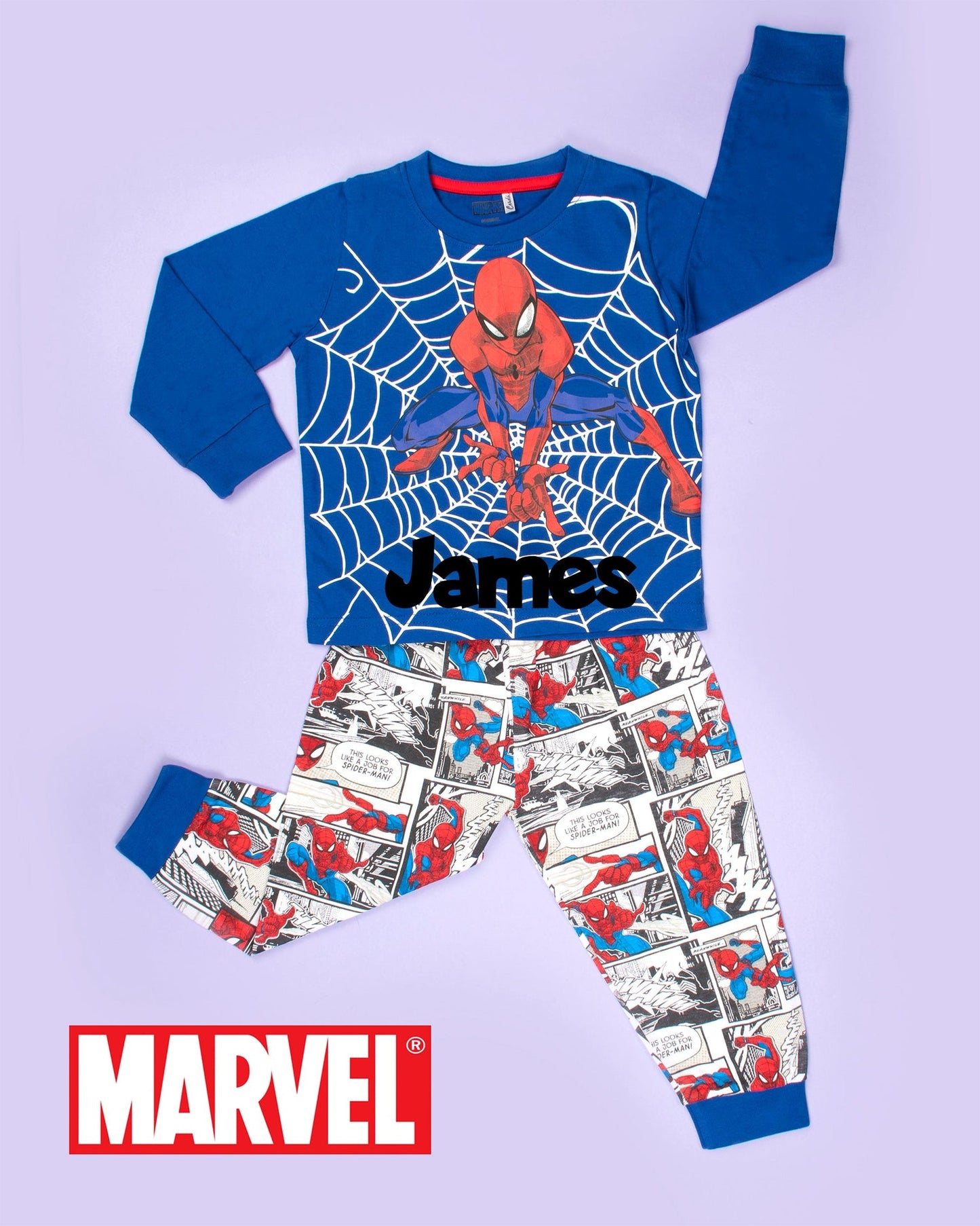 Pyjama – Set Spider-Man – bleu