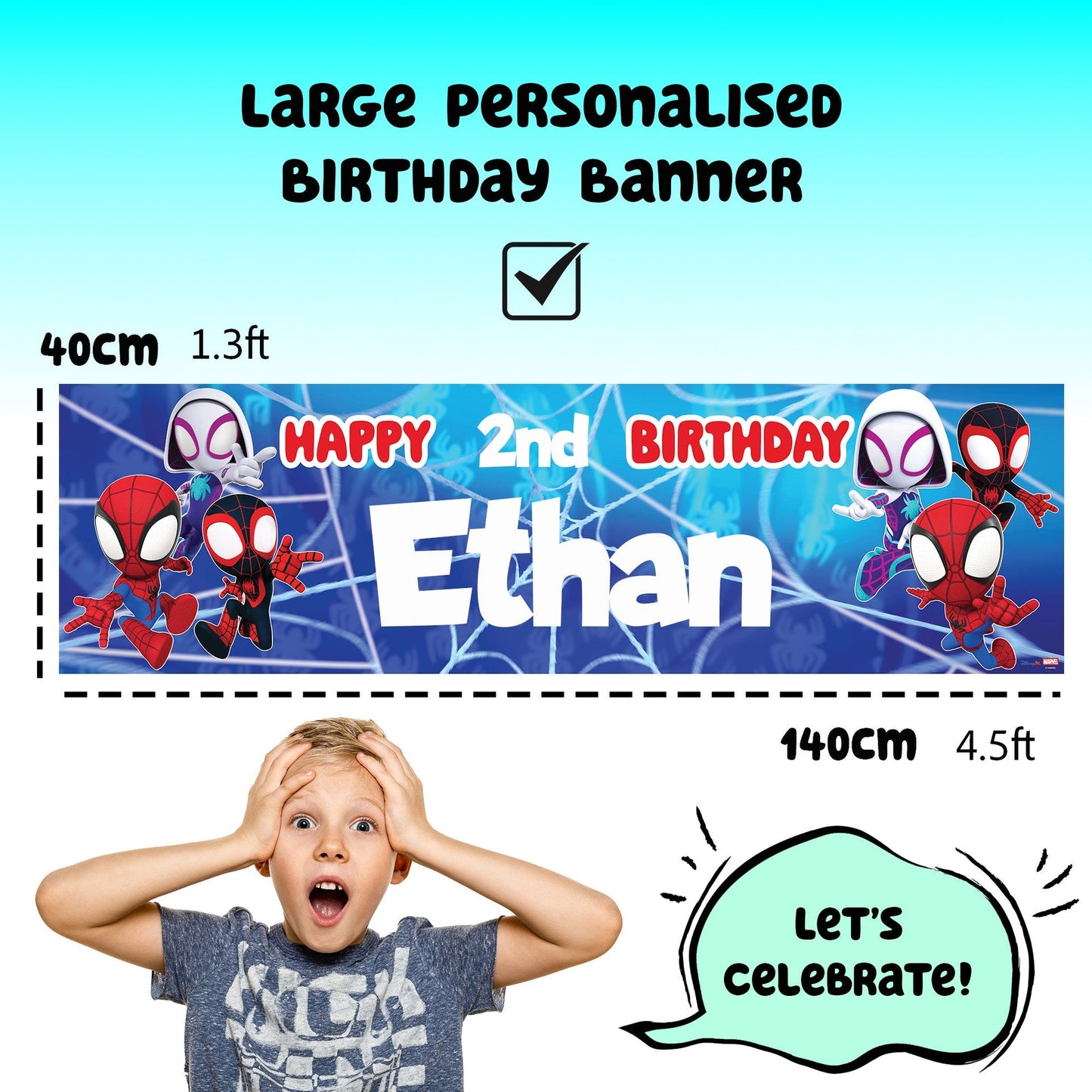 Bannière d’anniversaire – Marvel Spidey