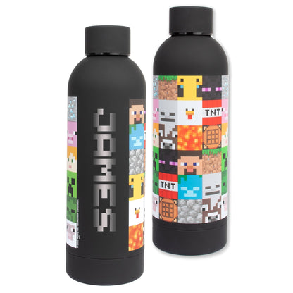 Minecraft Gourde en acier inoxydable – noir