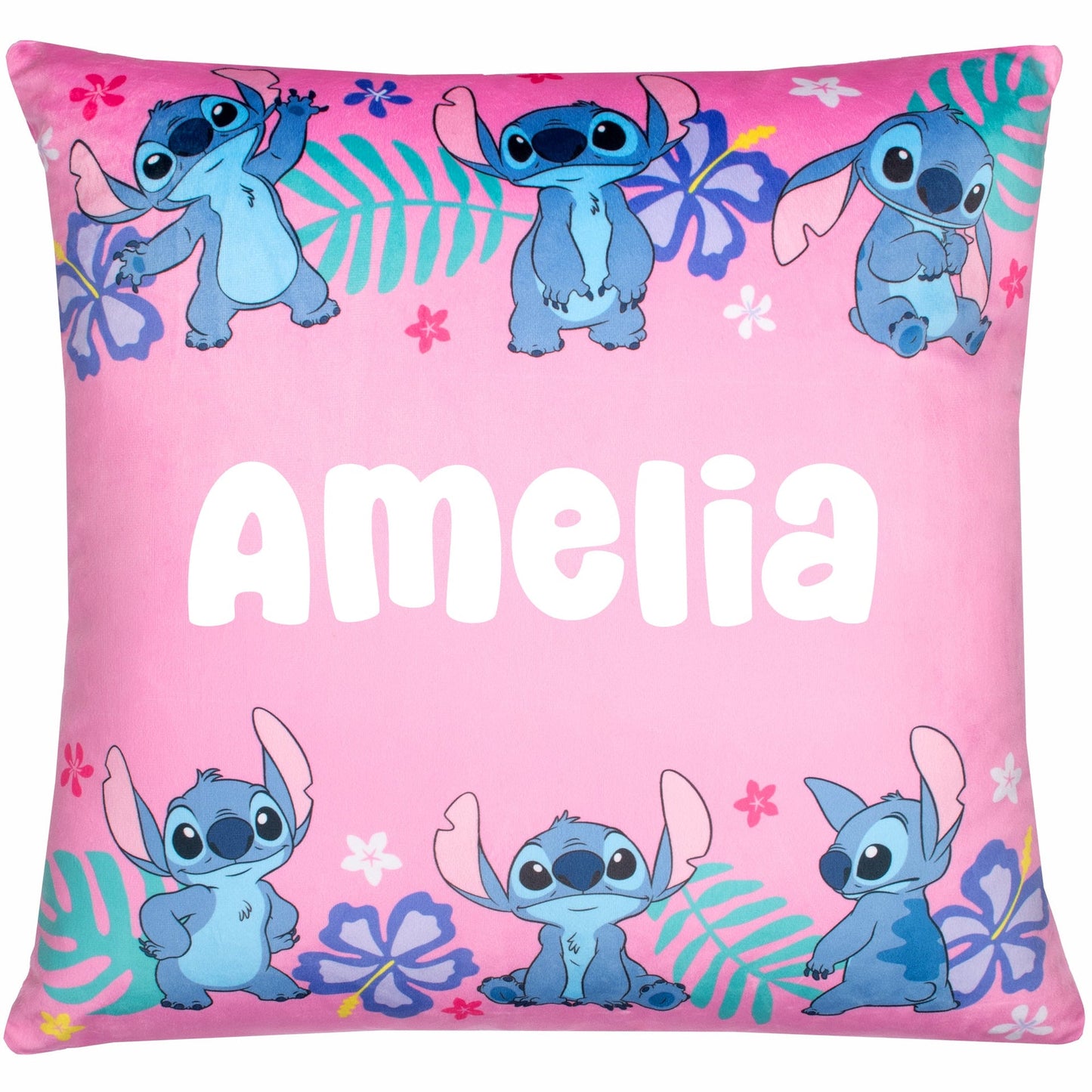 Housse de coussin Stitch – Disney Stitch 44 x 44 cm Super Soft Pillow Case Gift for Girls Bedroom Home Décor