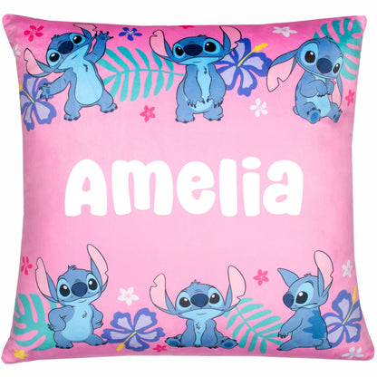 Housse de coussin Stitch – Disney Stitch 44 x 44 cm Super Soft Pillow Case Gift for Girls Bedroom Home Décor