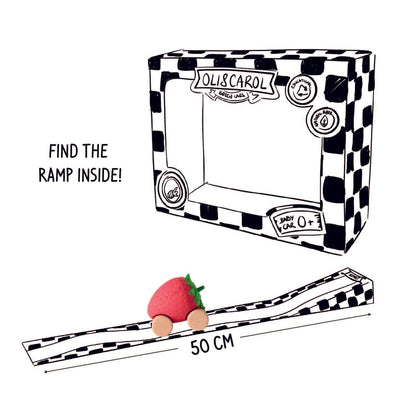 Sweetie la Fraise – Voiture-jouet bébé – vue produit 3