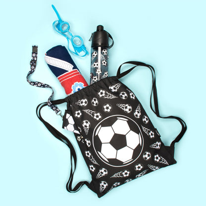 Sacs à cordon – football noir