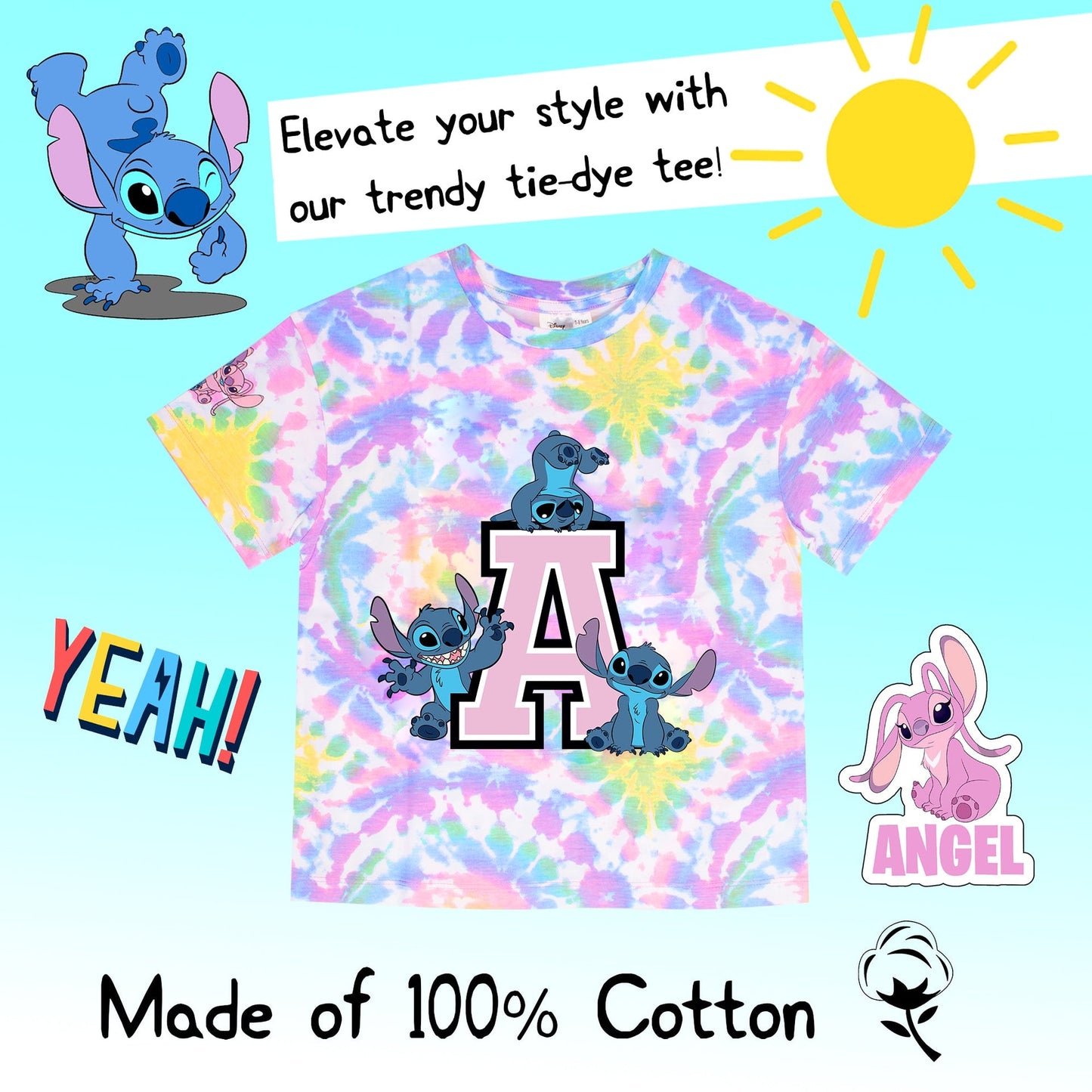 Crop top Stitch – Tie Dye