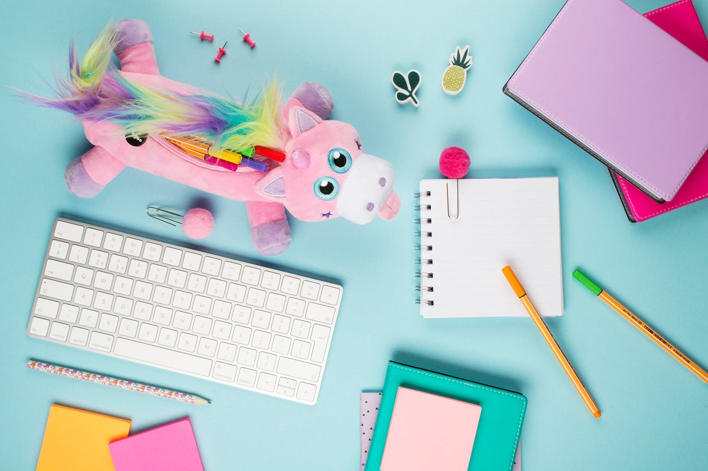 Licorne rose Trousse scolaire