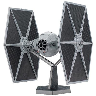 MetalEarth: ICONX - STAR WARS / TIE FIGHTER 8,3x8,1x11cm, maquette 3D en métal avec 2,5 feuilles multicolorées, en boîte, 14+
