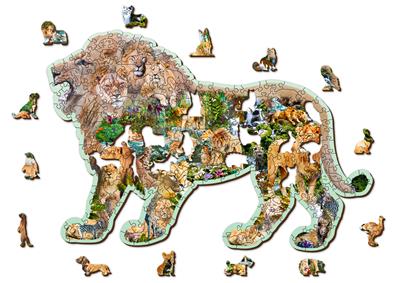 Wooden City Puzzle: LION ROAR 250/40, en bois, 8+