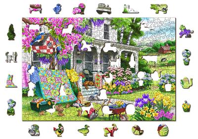 Wooden City Puzzle: COUNTRYSIDE GARDEN 505/50, en bois, 8+