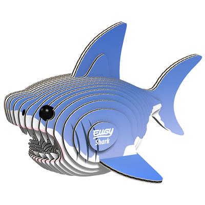 Eugy 3D Modèle: ANIMAL MARIN / REQUIN 7.2x4.8x6.6cm, en carton, en boîte, 6+